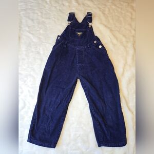 Vintage InDesign 4T Blue Corduroy Overalls